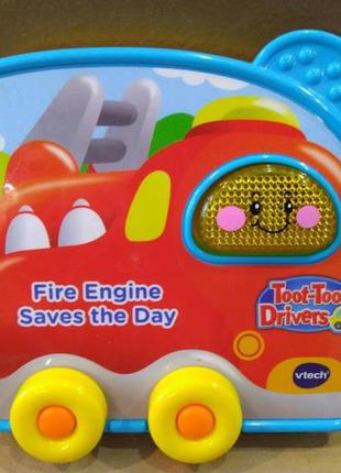 Музична книжка vtech toot-toot drivers fire engine saves the day musical book.1 фото