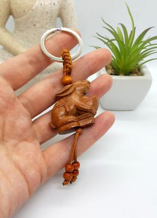 🐰✨ оригінальний дерев'яний брелок "кролик" гороскоп заєць кіт натуральне дерево