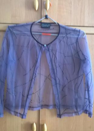 Нарядная прозрачная блуза-накидка 10р1 фото