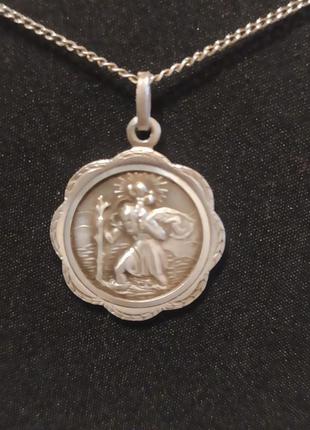 Цепочка с кулоном st. christopher