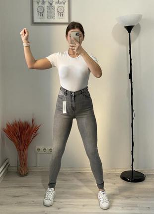 Джинсы с высокой посадкой topshop4 фото