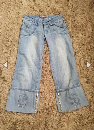 Джинсы джинсовые штаны джинс низкая посадка стразы страйзы модные yilisijeans1 фото