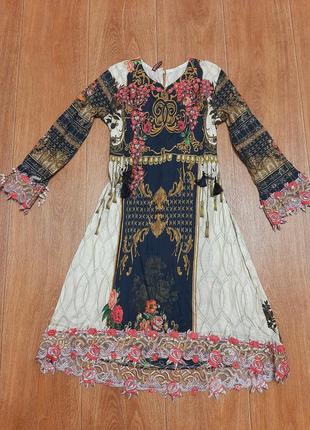 Платье индийское р.40-42 xxs-xs принцесса королева костюм карнавальный новогодний хеллоуин heloween