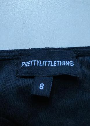 Чорний мереживний боді від prettylittlething 8 розмір9 фото