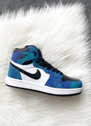 Кросівки nike air jordan 1 retro mid 'tie dye'3 фото