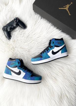 Кросівки nike air jordan 1 retro mid 'tie dye'2 фото