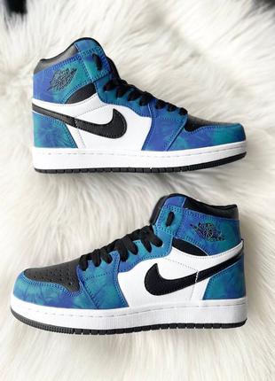 Кросівки nike air jordan 1 retro mid 'tie dye'5 фото
