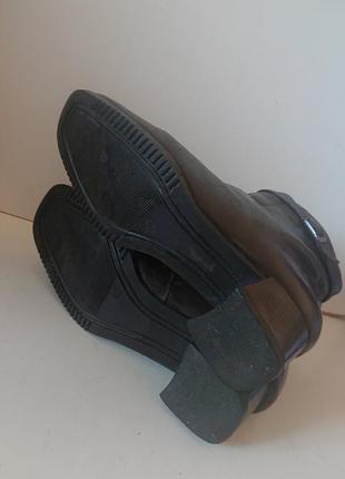 Винтажные кожаные утепленные качественные ботинки emilio salvatini7 фото