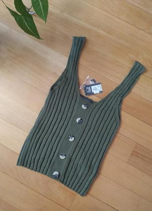 Красивый топ в рубчик primark