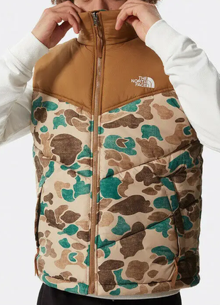 Оригінальна жилет чоловічий the north face saikuru waistcoat brown green print (nf0a3y3zu95)2 фото