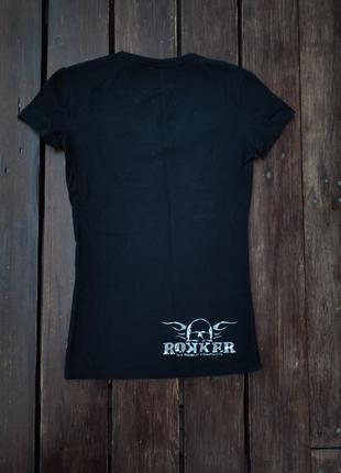 Женская байкерская футболка rokker original warson king kerosin metal mulisha7 фото