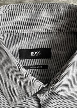 Сорочка\рубашка hugo boss regular fit textured dress shirt3 фото