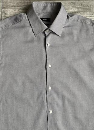 Сорочка\рубашка hugo boss regular fit textured dress shirt2 фото