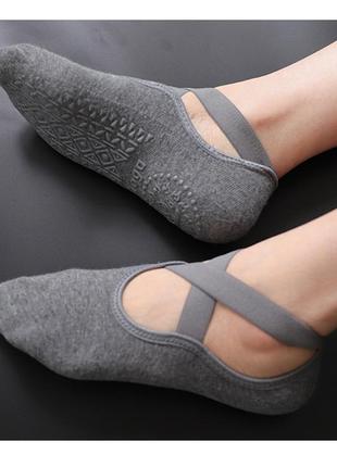 Носки для спорта йоги пилатеса танцев гимнастики фитнеса yoga socks