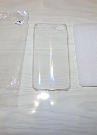 Силикон 3d gradient case apple iphone 7 plus / 8 plus с голографическим эффектом4 фото