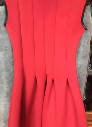 Красное платье с неопрена3 фото