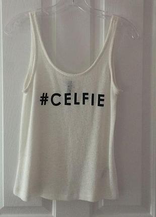 Divided-вязанный топ с принтом! р.-xs