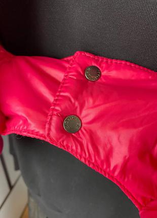Куртка женская розовая  короткая в стиле moncler монклер4 фото