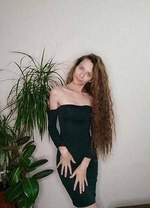 Prettylittlething, dress, green dress, платье, платье, платье