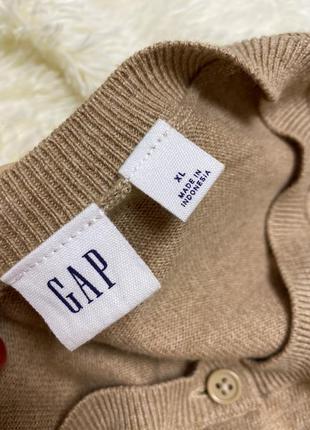 Базовий светр на гудзики кольору кемел gap7 фото