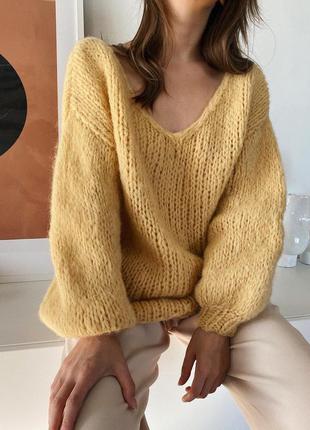 Оверсайз свитер из альпаки4 фото