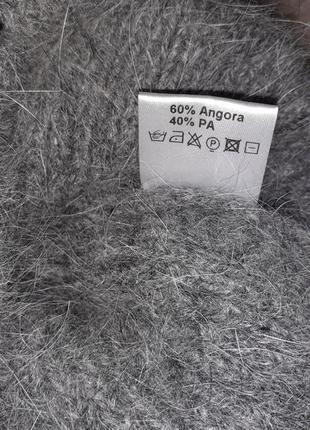 Теплая шапка ангора3 фото