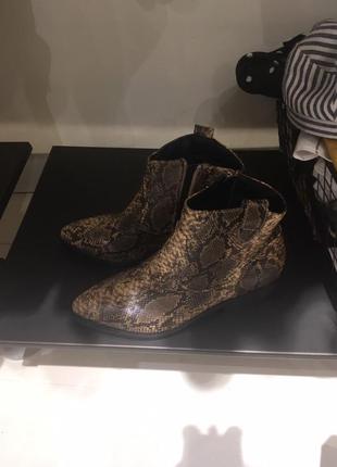 Ботинки costes в  анималистический принт казаки 10