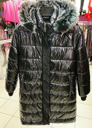 Зимнее пальто, пуховик, люкс качество,размер 5 хл.2 фото