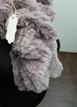 Меховый шарф воротник италия