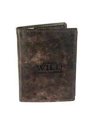 Чоловічий шкіряний гаманець wild n890-mcr