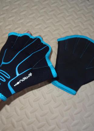 Ласты для рук десятиборье плавание водные фитнес-плавать перчатки акватоник перчатки decathlon1 фото