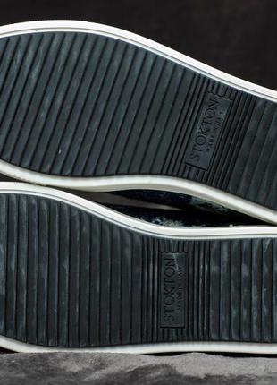 🆕 дизайнерські рвані кеди кросівки stokton 665d італія 37-38р. 24,5 см8 фото