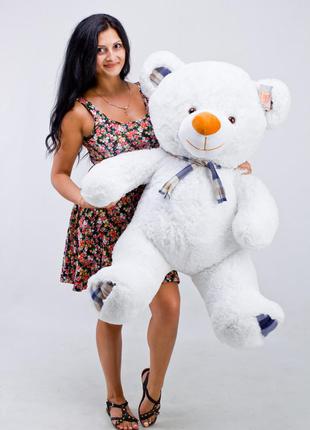 М'яка іграшка ведмедик великий плюшевий білий ведмідь 130см