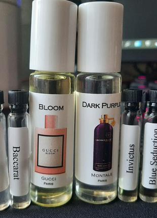 Маслянные духи bloom, dark purple, 212 vip rose,jeanne, baccarat, invictus, blue seduction2 фото