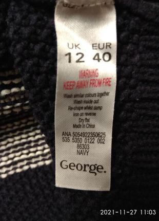 Нарядный актуальный свитер george3 фото