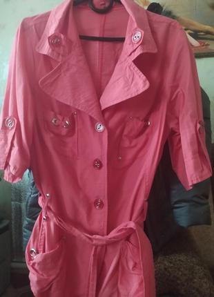 Коралового кольору блуза