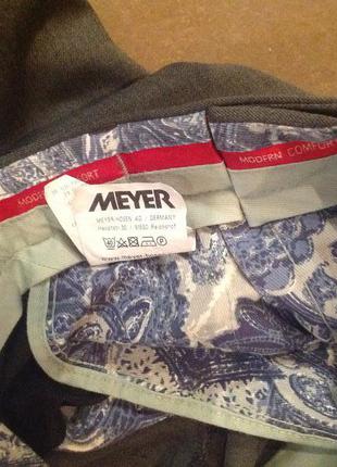 Полушерстянные, классические брюки бренда meyer, р. 54-565 фото