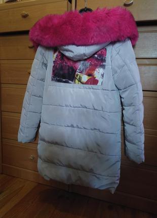 Зимняя куртка пальто на девочку2 фото