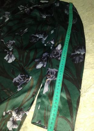 Цветы пиджак зеленый атласный8 фото