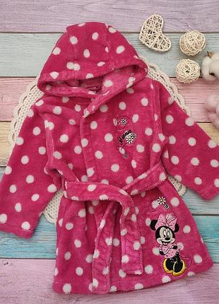 Плюшевый халат с minnie mouse