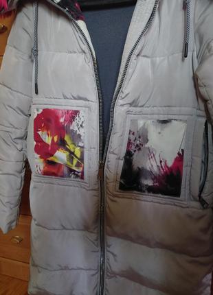 Зимняя куртка пальто на девочку4 фото