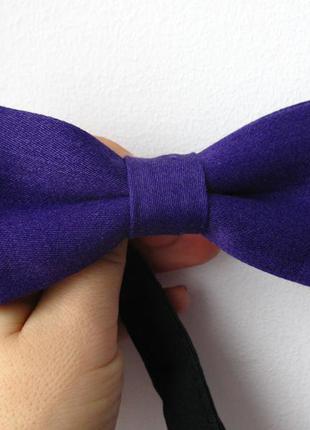 Фиолетовый галстук-бабочка