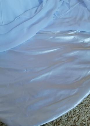 Шикарне плаття з шлейфом, весільну, розмір 46-48.8 фото