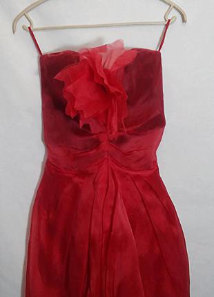 Space style concept, платье шелк короткое красное, made in italy2 фото