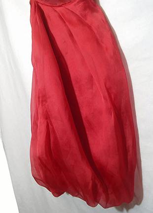 Space style concept, платье шелк короткое красное, made in italy10 фото