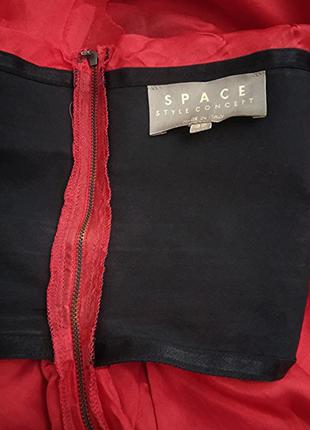 Space style concept, платье шелк короткое красное, made in italy9 фото