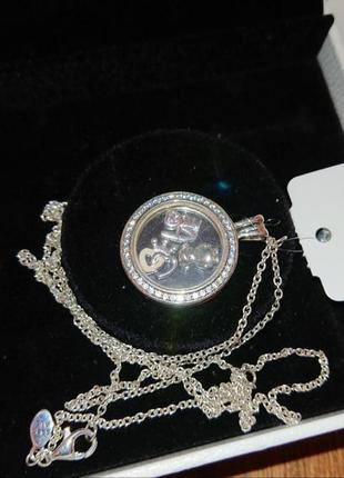 Pandora кулон петиты , подвеска пандора , серебро 925