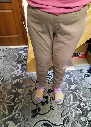 Штани джинси стрейчеві завужені на резинці