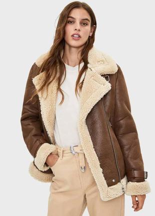 Дублянка bershka, дубленка
