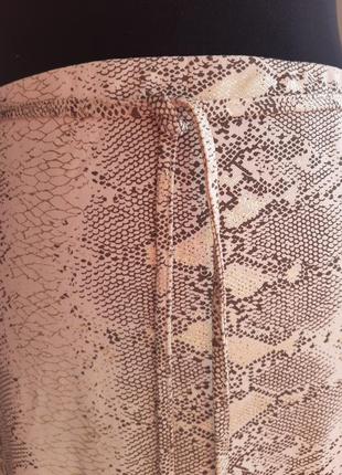Красивая юбка миди принт питон 16 ххл6 фото